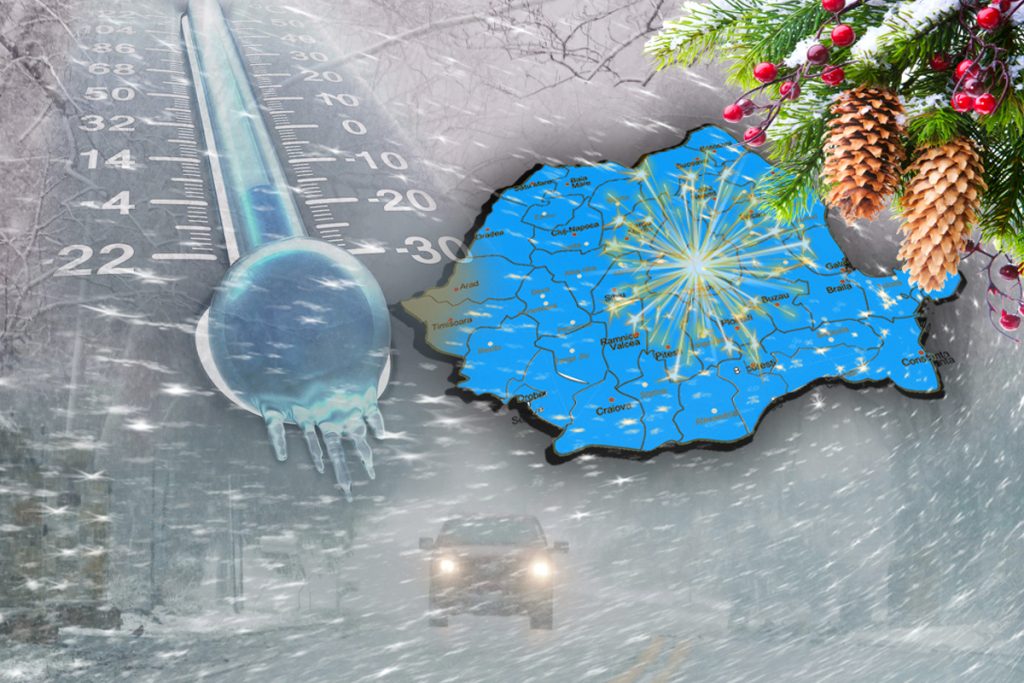 "Exploziv! Prognoza meteo dezvăluie zonele cu zăpadă pentru Crăciun și Revelion în România!"